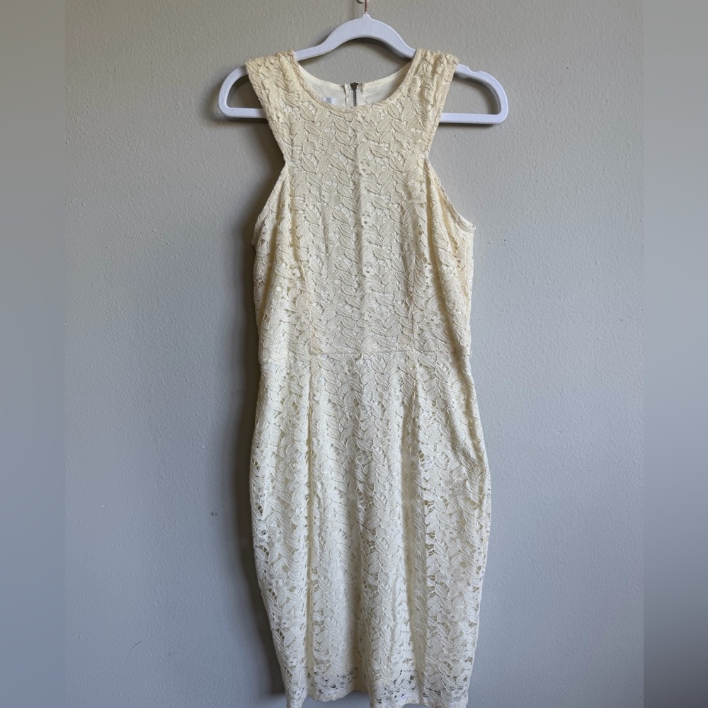 London Times Ivory Lace Dress